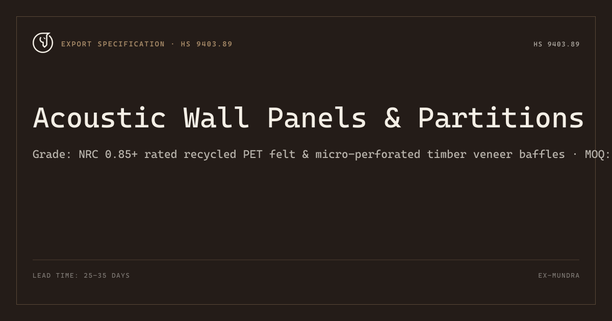 Acoustic Wall Panels & Partitions