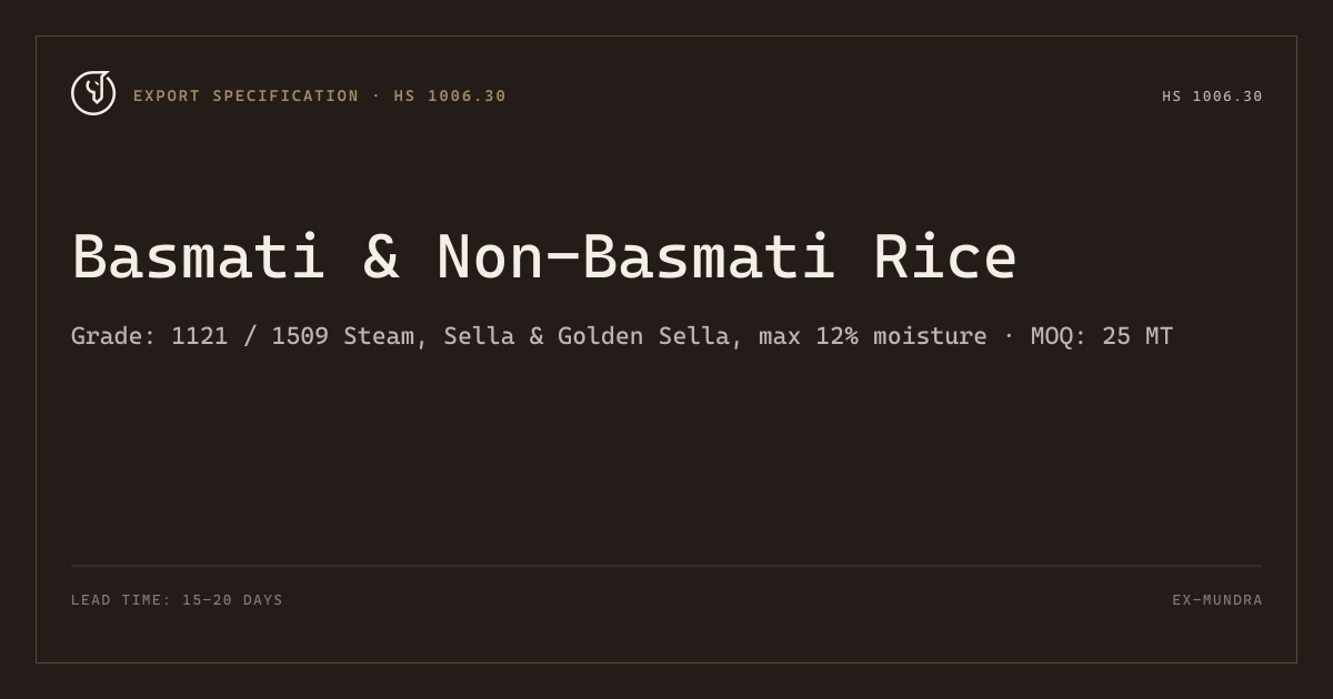 Basmati & Non-Basmati Rice