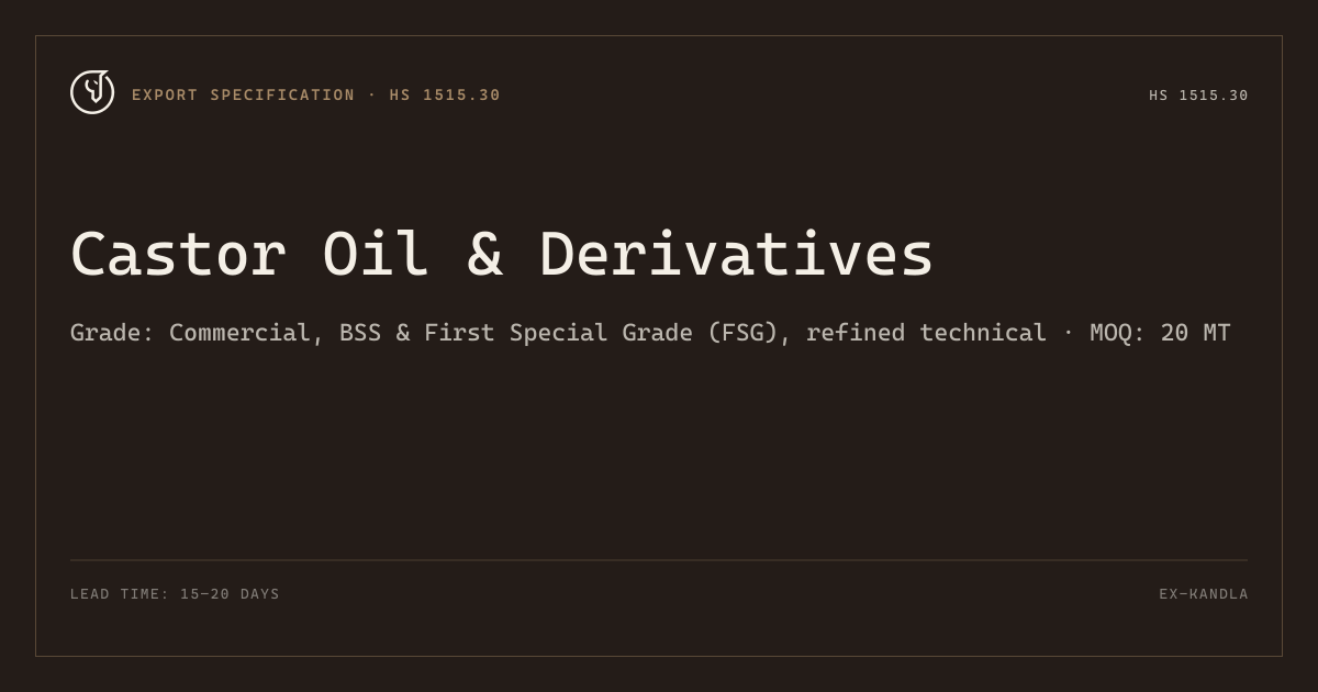 Castor Oil & Derivatives