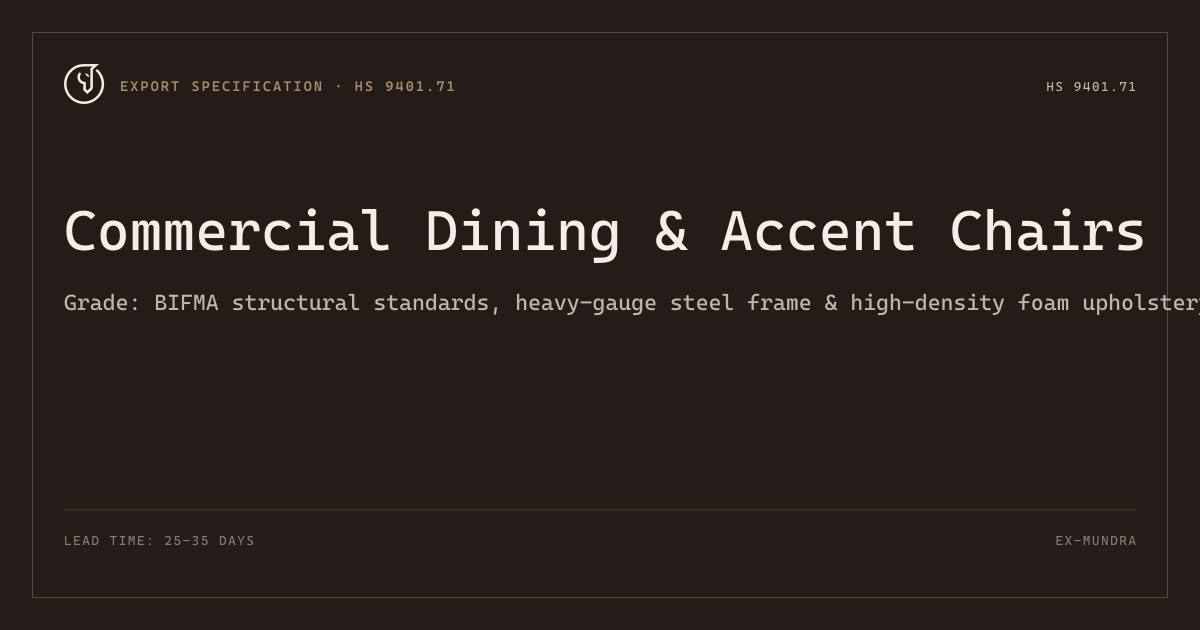 Commercial Dining & Accent Chairs