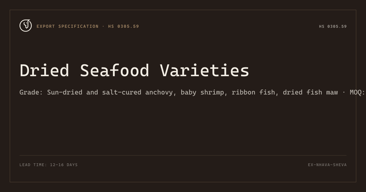 Dried Seafood Varieties
