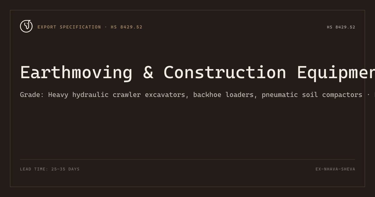 Earthmoving & Construction Equipment