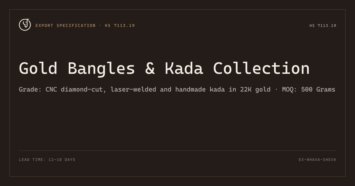 Gold Bangles & Kada Collection