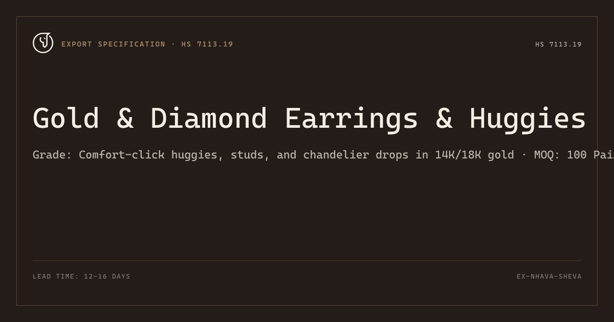 Gold & Diamond Earrings & Huggies