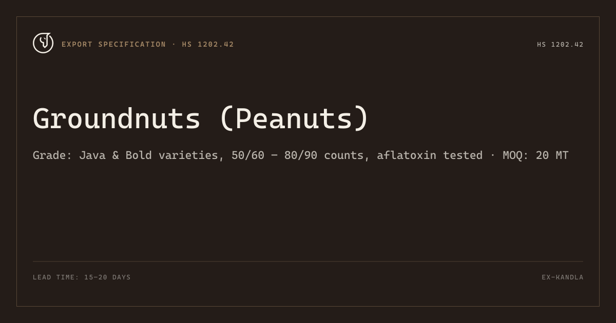 Groundnuts (Peanuts)