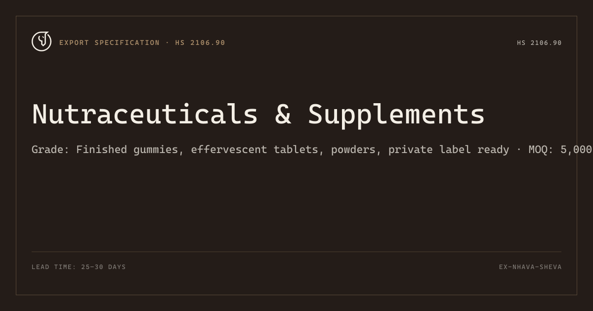 Nutraceuticals & Supplements