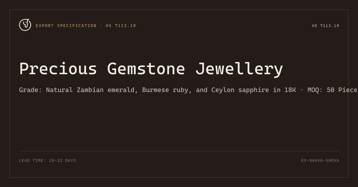 Precious Gemstone Jewellery