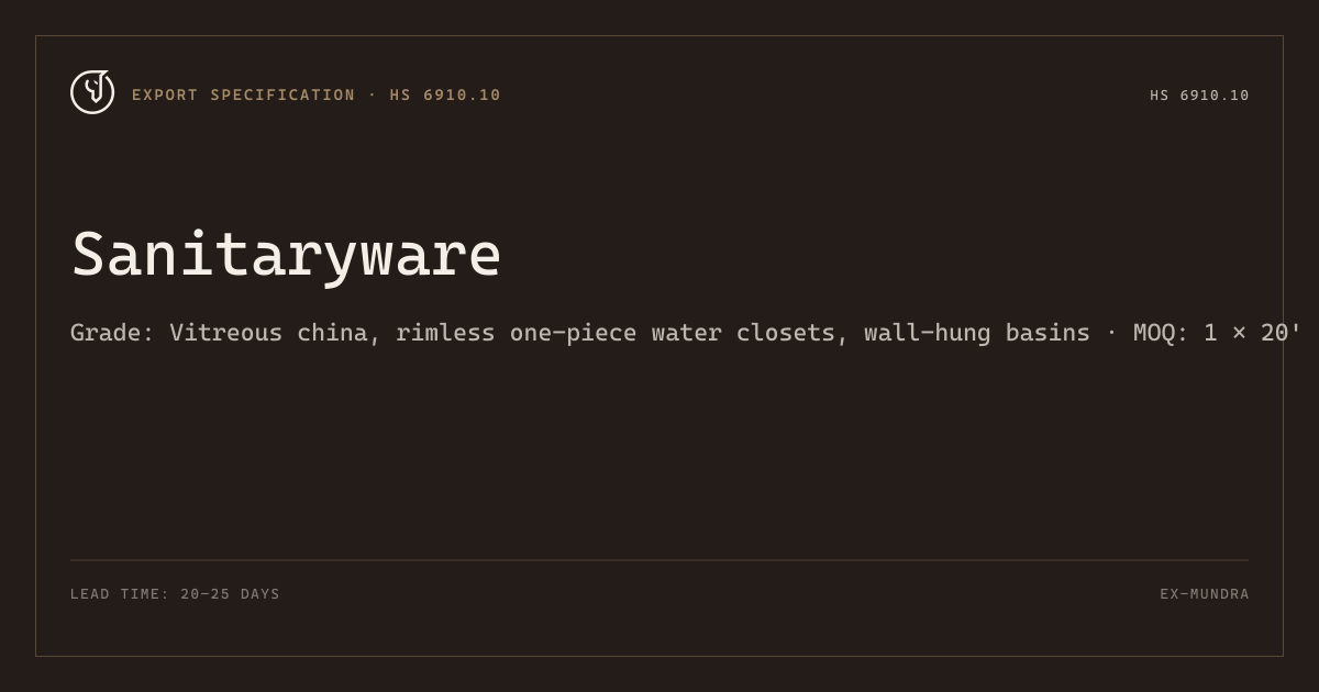 Sanitaryware