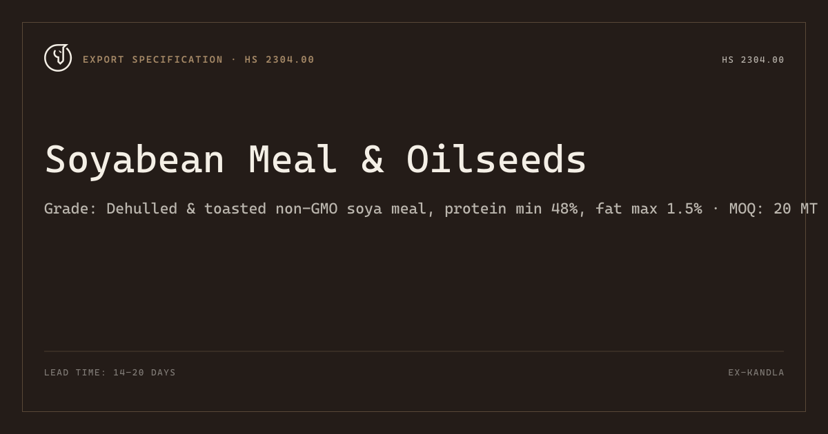 Soyabean Meal & Oilseeds