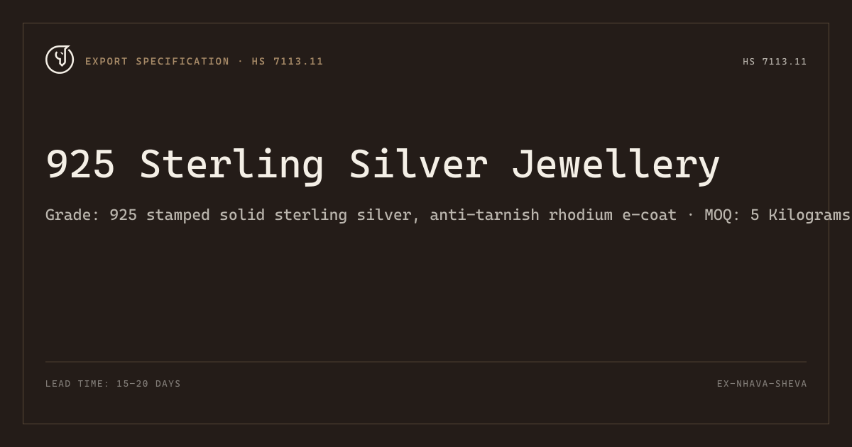 925 Sterling Silver Jewellery