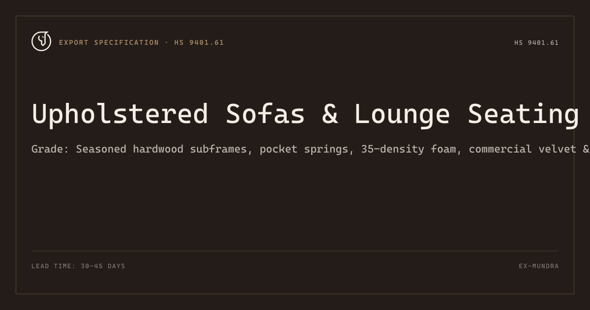 Upholstered Sofas & Lounge Seating